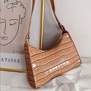 ‼️SOLD‼️Croc Embossed Shoulder Bag